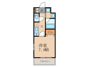 ﾍﾞﾗｼﾞｵ京都壬生WESTGATE（101）の物件間取画像